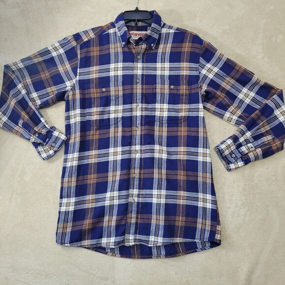 Wrangler Button- Up Western Tallman Flannel Lined Shirt Mens LT Large Tall - Picture 2 of 8